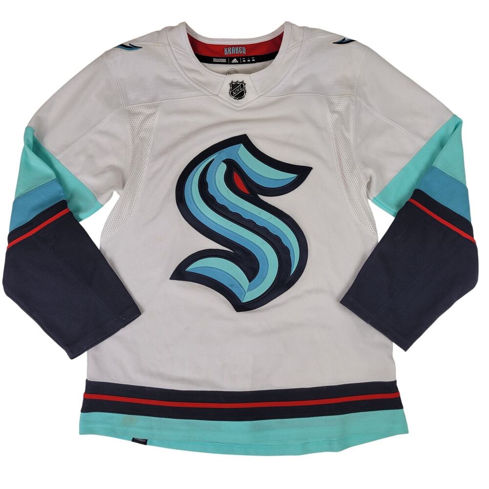 adidas Authentic Primegreen Seattle Kraken Hockey Jersey Men's Sz 46
